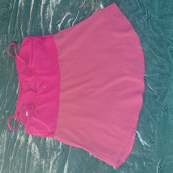 Under Armour Athletic Tank w/built-in padded bra in fuscia pink Size Large - Picture 6 of 6